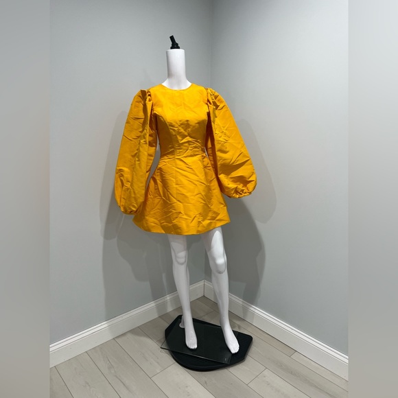 $1995 Aliétte
Lace-Up Back Silk Faille Minidress size 4 - Picture 5 of 10